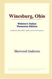 Sherwood Anderson: Winesburg, Ohio (Webster's Italian Thesaurus Edition) (2006, ICON Group International, Inc.)
