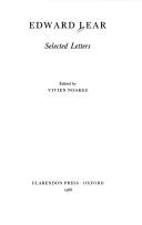 Edward Lear: Edward Lear (1988, Clarendon)