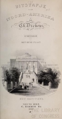 Charles Dickens: Uitstapje naar Noord-Amerika (Dutch language, 1842, C. Bakker Bz)