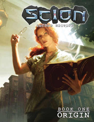 Lauren M. Roy, Kieron Gillen, Meghan Fitzgerald, Danielle Lauzon, Matthew Heron, Neall Raemonn Price, Charlie Raspin, Malcolm Sheppard, Monica Speca, Chris Spivey, Geoffrey McVey, Vera Vartanian, Tara Zuber, Dixie Cochran: Scion Book One: Origin (2018, Onyx Path Publishing)