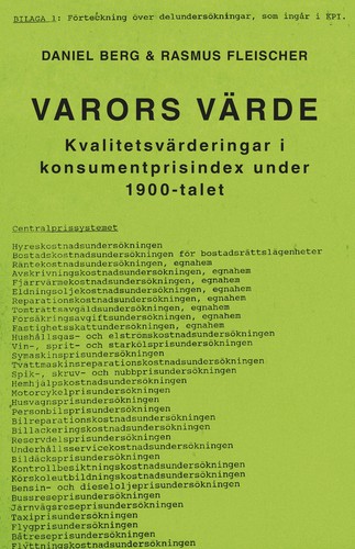 Daniel Berg, Rasmus Fleischer: Varors värde (Hardcover, Swedish language, 2023, Daidalos)