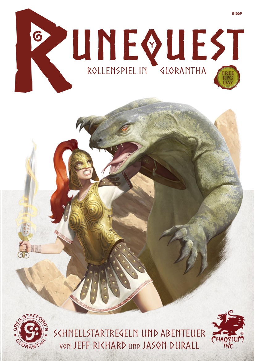 Jeff Richard, Jason Durall: RuneQuest Schnellstartregeln (Paperback, German language, 2019, Uhrwerk Verlag)