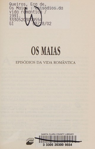 José Maria Eça de Queiroz: Os Maias (Paperback, Portuguese language, 1999, Porto Editora)