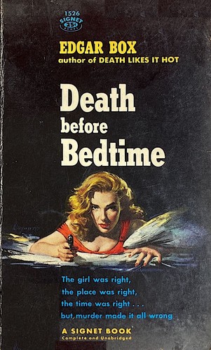 Gore Vidal, Edgar Box: Death before Bedtime (Paperback, 1958, Signet)