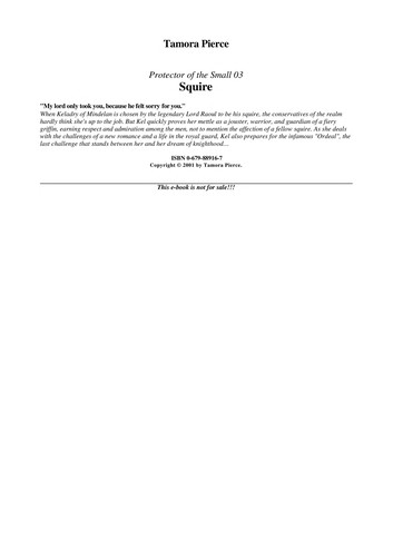 Tamora Pierce: Squire (2001, Random House)