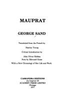George Sand: Mauprat (Paperback, 1977, Academy Chicago Publishers)