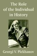Georgiĭ Valentinovich Plekhanov: The Role of the Individual in History (Paperback, 2003, University Press of the Pacific)