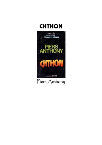 Piers Anthony: Chthon (1984, Berkley)