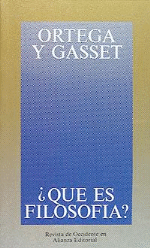 n/a, José Ortega y Gasset: ¿Qué es filosofía? (1995, Alianza)