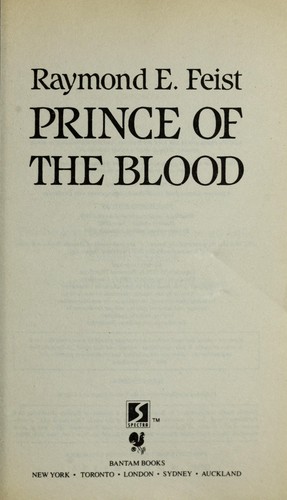 Raymond E. Feist: Prince of the blood (1990, s.n.])