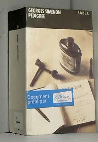 Georges Simenon: Pedigree : roman (French language, 1989)