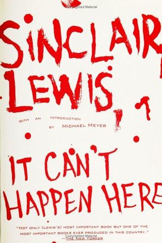 Sinclair Lewis: It Can't Happen Here (2005, NAL Trade)