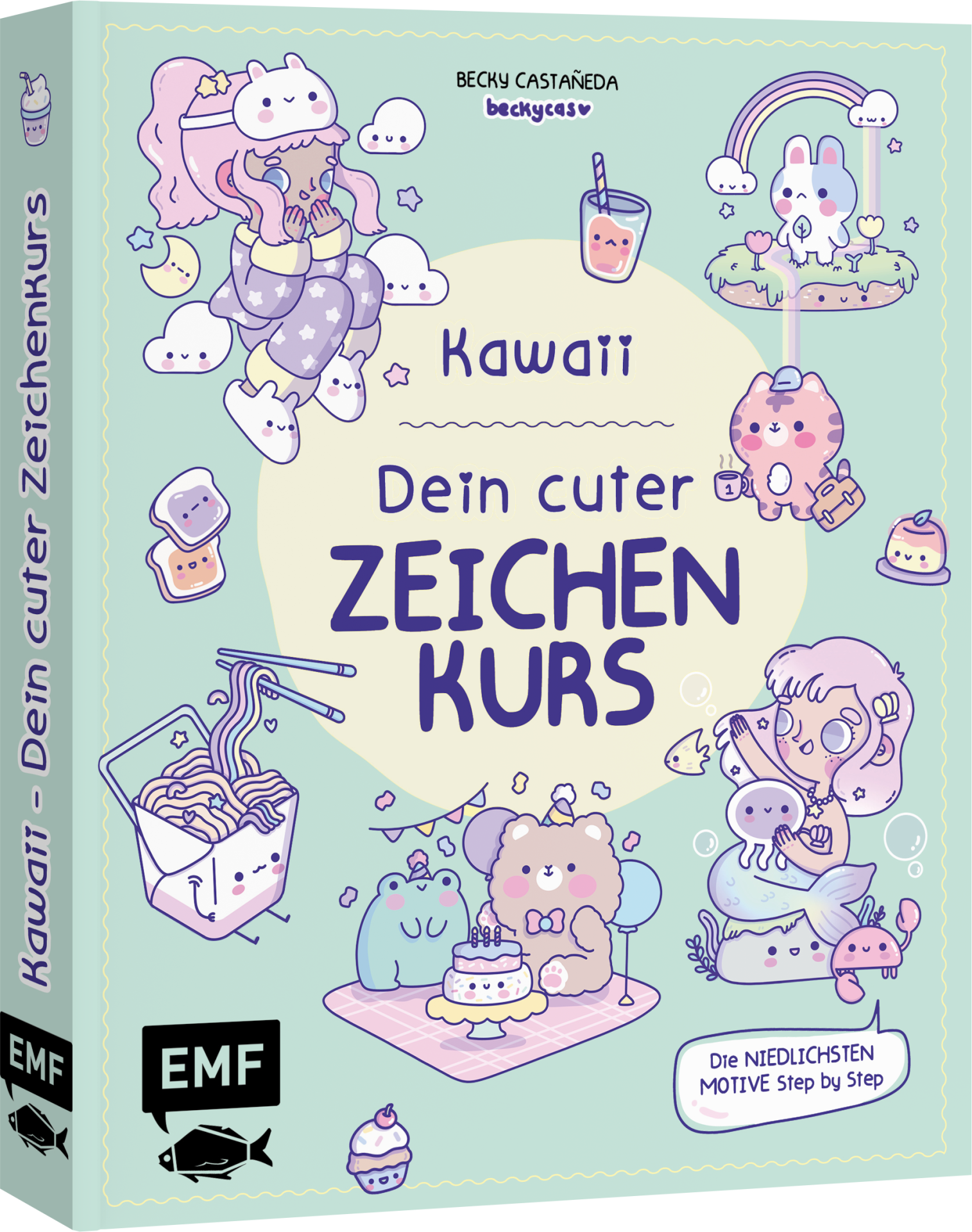 Becky Castañeda: Kawaii! Dein cuter Zeichenkurs (Hardcover, Deutsch language, EMF Verlag)