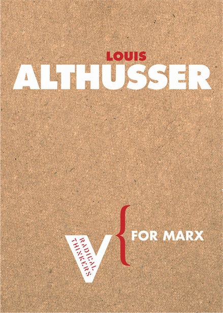 Louis Althusser: For Marx (Paperback, 2006, Verso Books)