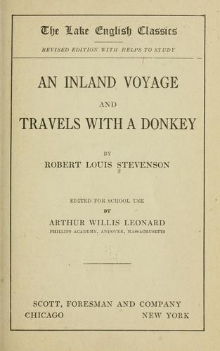 Robert Louis Stevenson: An  inland voyage and Travels with a donkey (1919, Scott, Foresman and company)
