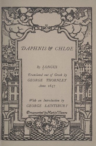 Longus: Daphnis & Chloe (1924, Small, Maynard)