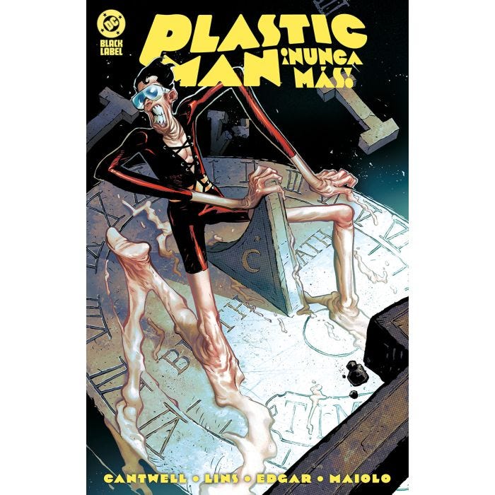 Christopher Cantwell, Alex Lins, Jacob Edgar: Plastic Man. ¡Nunca más! (Spanish language, Panini)
