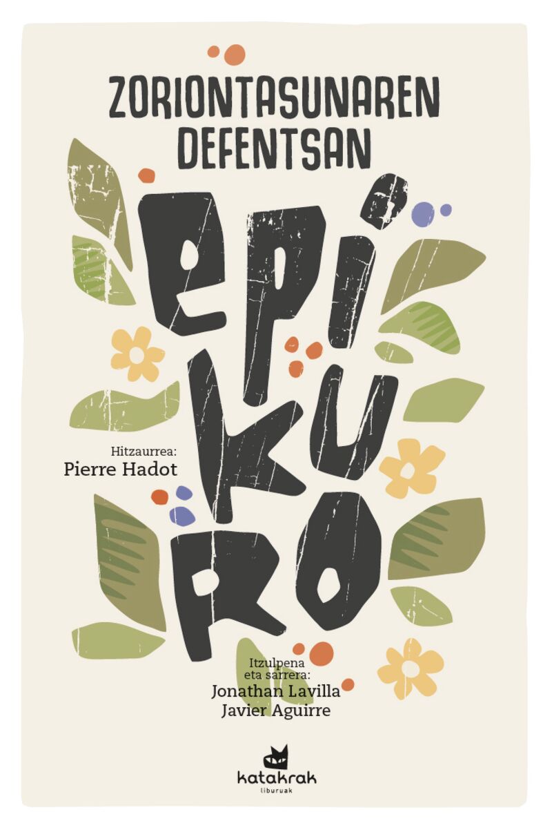 Epikuro: Zoriontasunaren defentsan (Euskara language, 2023, Katakrak)