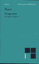 Platone: Symposion (German language, 2000, F. Meiner Verlag)