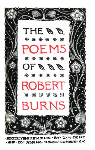 Robert Burns: The Poems of Robert Burns (1898, J.M. Dent)
