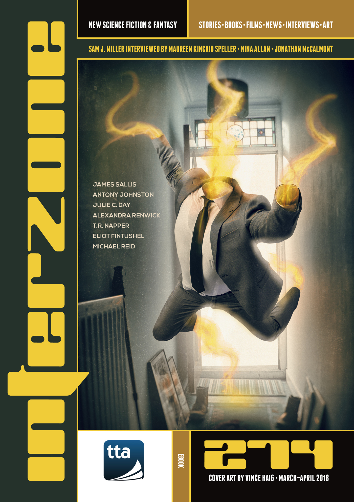 Andy Cox (Editor): Interzone #274 (March-April 2018) (EBook, 2018, TTA Press)