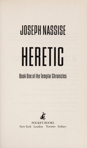 Joseph Nassise: Heretic (Hardcover, 2005, Pocket-Simon and Schuster)