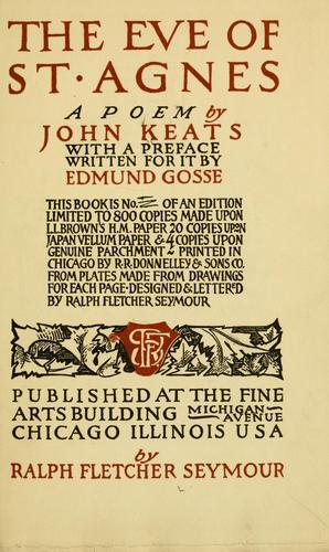 John Keats: The eve of St. Agnes (1900, R.F. Seymour)