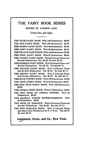 Andrew Lang: The olive fairy book (1968, Dover Publications)