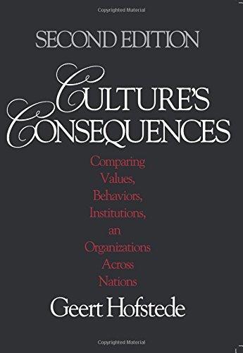 Geert Hofstede, Geert H. Hofstede: Culture's Consequences : Comparing Values, Behaviors, Institutions and Organizations Across Nations (2001, Sage Publications)