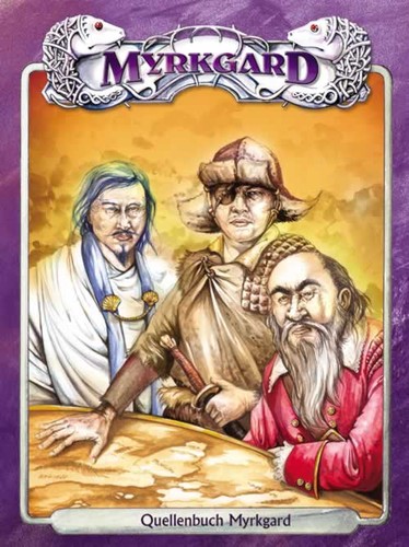 Karl-Georg Müller, Martin Bloch, Stefan Brutscher, Daniel Fischer, Carsten Grebe, Marek Jäger, Bethina Maier, Hans-Joachim Maier, Ingo Mureck, Dirk Richter, Jacob Richter, Ulf Schatz, Gerhard Schreitz, Jörn Schridde: Myrkgard Quellenbuch (2003, Pegasus Spiele GmbH)