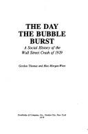 Gordon Thomas, Gordon Thomas, Max Morgan-Witts: The Day the Bubble Burst (1982, Doubleday)