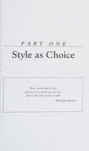 Joseph M. Williams: Style (2005, Longman)