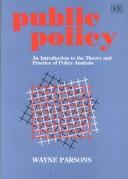 D. W. Parsons: Public policy (1995, Edward Elgar)