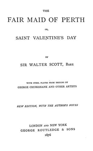 Walter Scott: The fair maid of Perth (1876, G. Routledge)