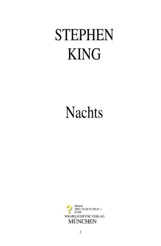 Stephen King: Nachts (Paperback)