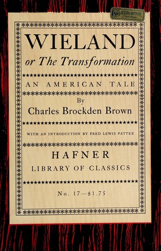 Charles Brockden Brown: Wieland (1958, Hafner Pub. Co.)