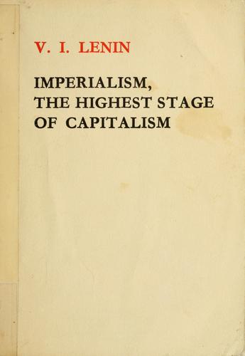 Lenin: Imperialism, the highest stage of capitalism (1965, Foreign Languages Press)