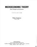Walter Nicholson: Microeconomic theory (Hardcover, 1992, Dryden Press)