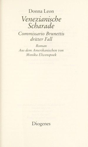 Donna Leon, David Colacci: Venezianische Scharade (German language)
