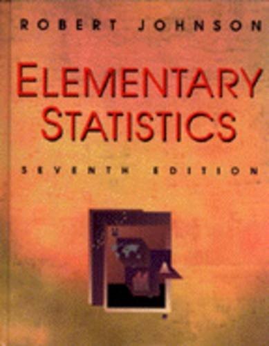 Robert Russell Johnson, Robert Johnson: Elementary statistics (1996, Duxbury Press)