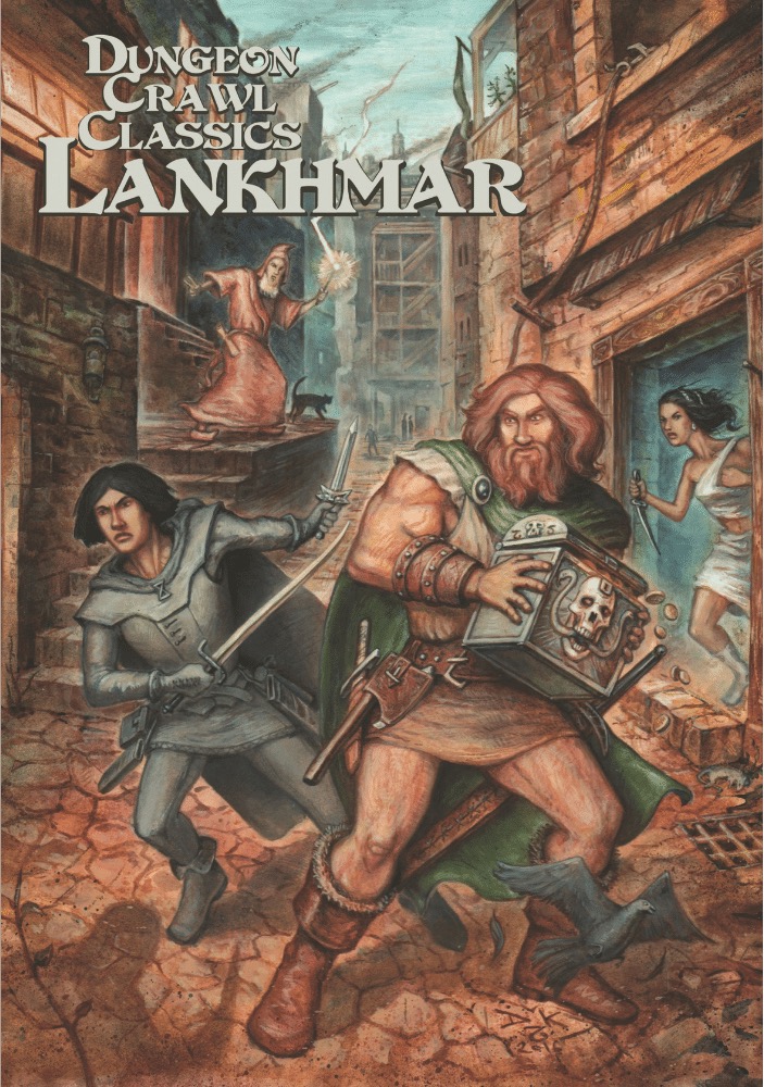 Brendan LaSalle, Michael Curtis, Terry Olson, Daniel J. Bishop, Bob Brinkman, Edgar Johnson, Joseph Goodman, Harley Stroh, Doug Kovacs: Dungeon Crawl Classics: Lankhmar (Deutsch language, Goodman Games, System Matters)