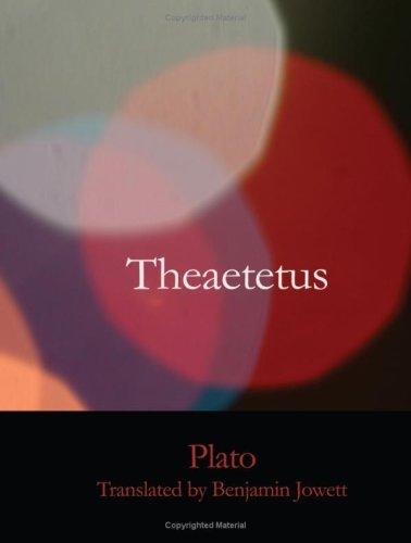 Platone: Theaetetus (Large Print Edition) (Paperback, 2007, BiblioBazaar)