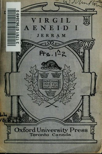 Publio Virgilio Marone: Aeneid I (Latin language, 1916, Clarendon Press)