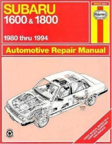John Harold Haynes: Subaru automotive repair manual (1998, Haynes Pub. Group, Haynes North America)