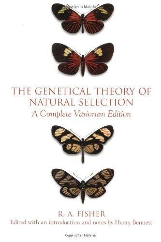 Ronald Aylmer Fisher: The Genetical Theory of Natural Selection (1999)