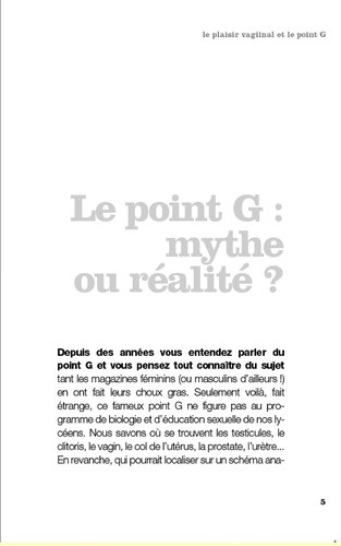 Ovidie: Osez découvrir le point G (French language, 2006, la Musardine)