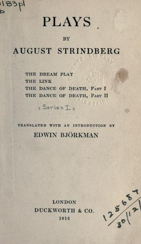 August Strindberg: Plays (1912, Duckworth)