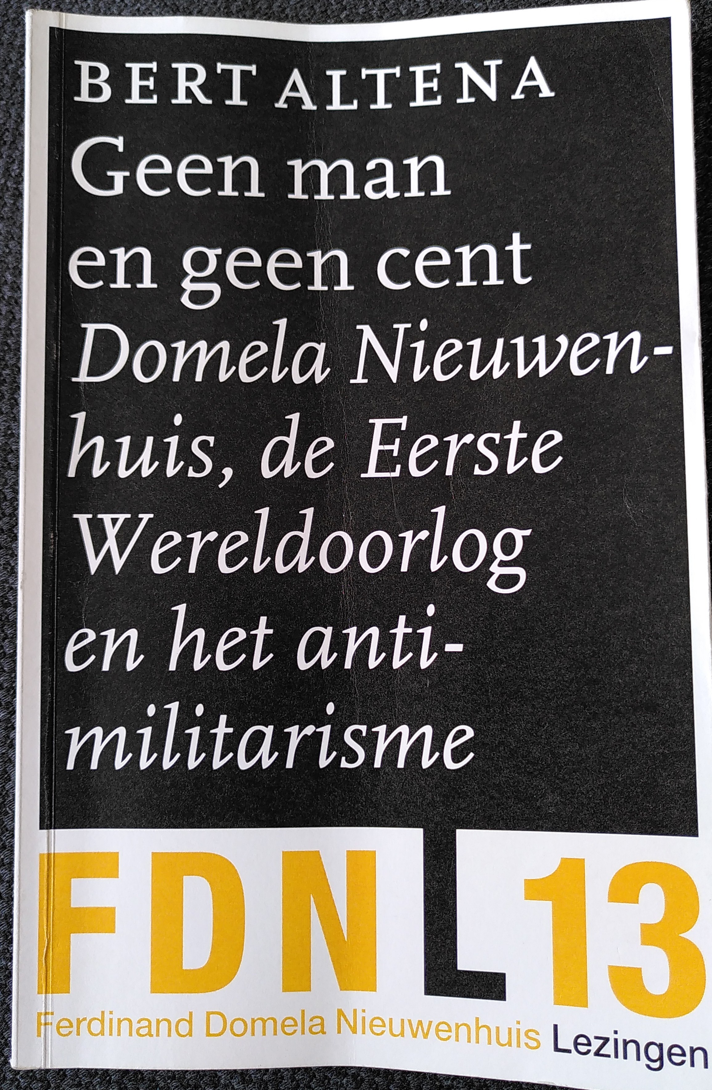 Bert Altena: Geen man en geen cent (Paperback, Dutch language, 2014, Ferdinand Domela Nieuwenhuis Fonds)