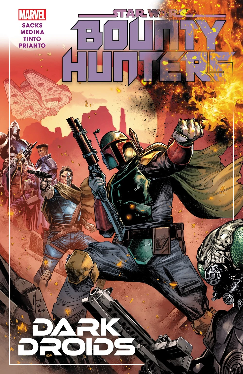 Lan Medina, Ethan Sacks, Marco Checchetto, Marvel Various, Davide Tinto: Star Wars: Bounty Hunters Vol. 7 - Dark Droids (GraphicNovel, 2024, Marvel Comics)