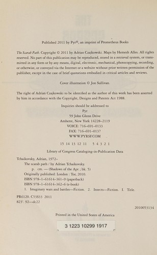 Adrian Tchaikovsky: The scarab path (2011, Pyr)